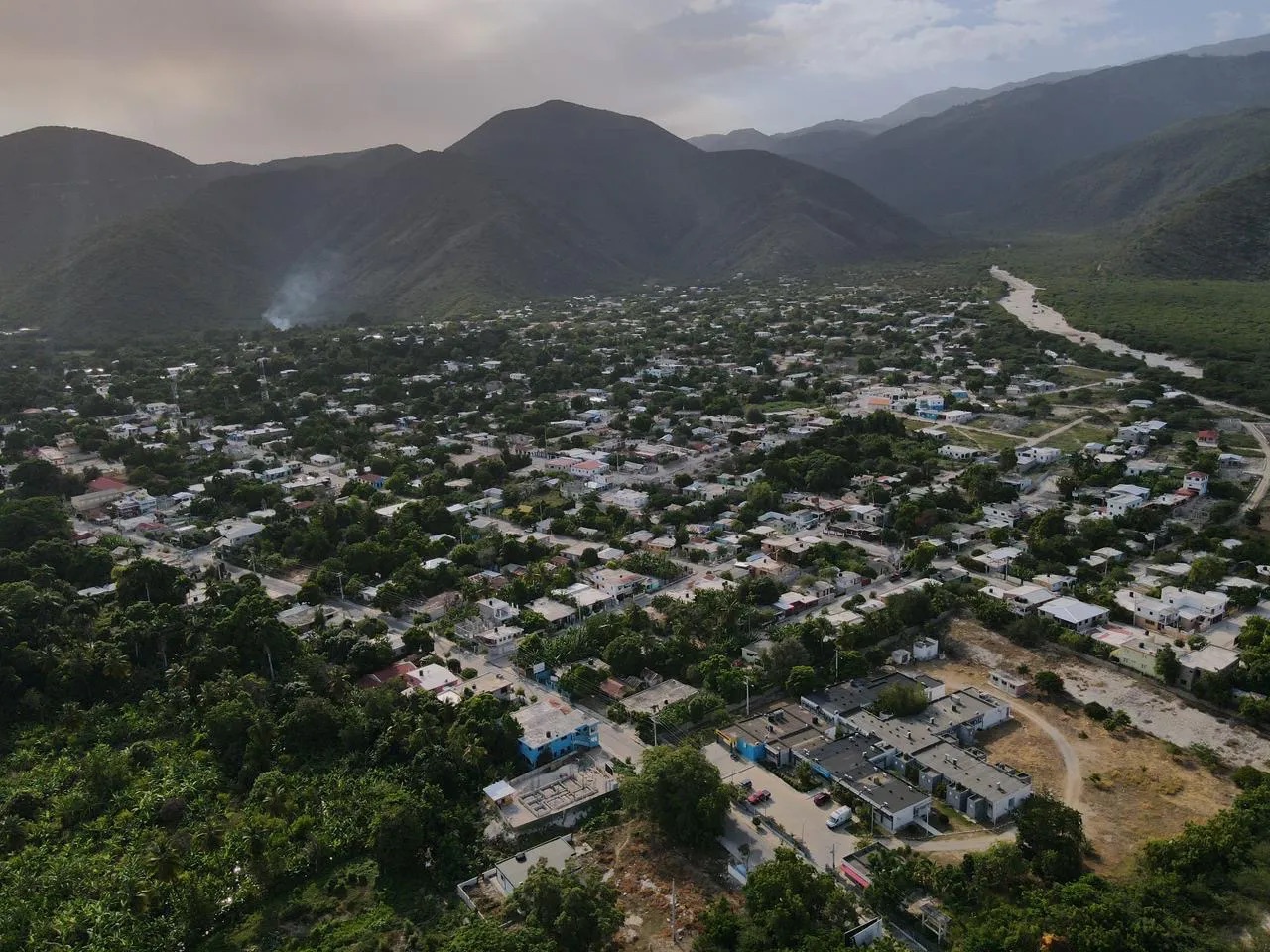 Vista aérea del municipio de La Descubierta
